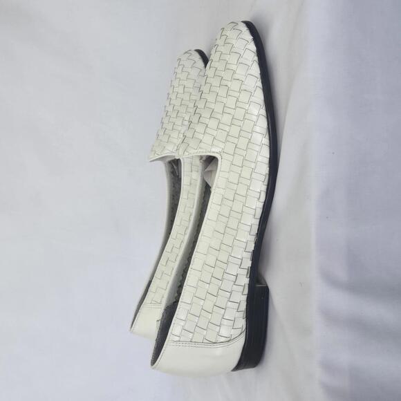 Trotters Liz Woven White Flats 8.5 - Picture 1 of 6